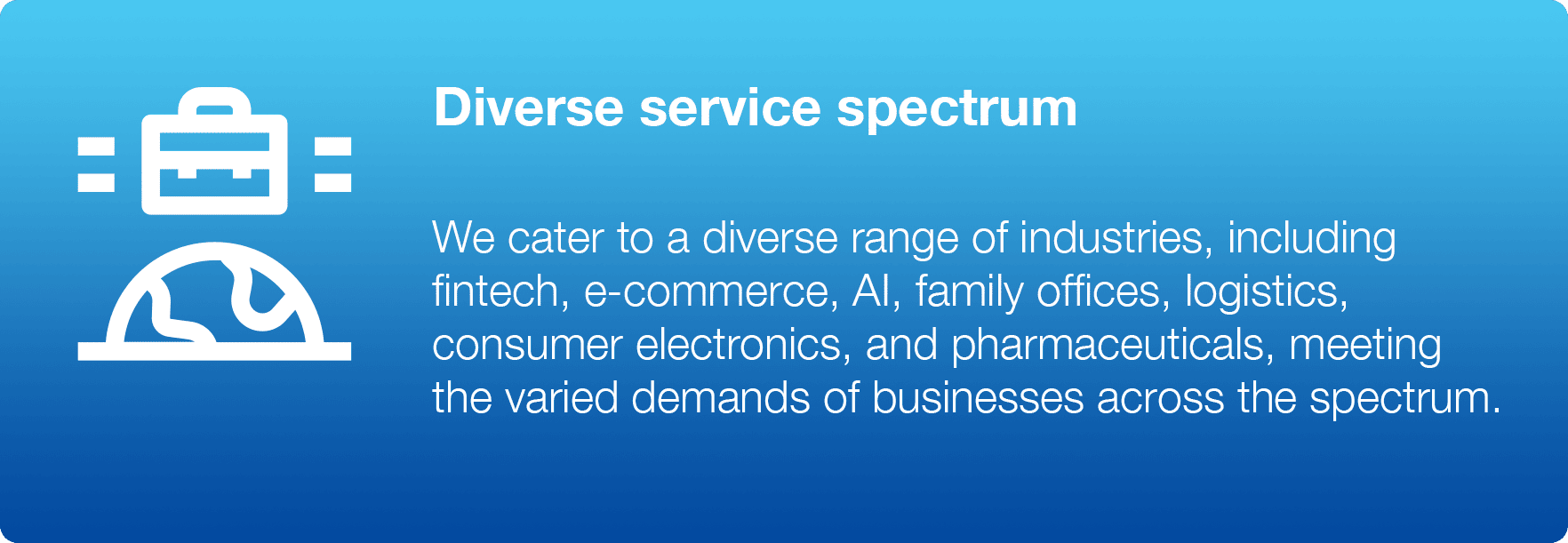 Diverse service spectrum